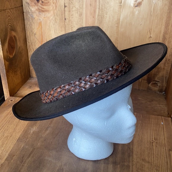 A. BREITER MUNCHEN GERMANY VINTAGE BROWN HAT GORE TEX LARGE - Picture 4 of 8